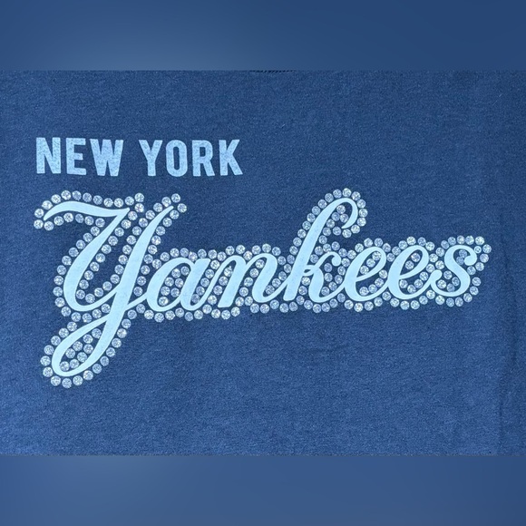 NWT Soft As A Grape New York Yankees Women's Maternity T-Shirt Large Navy Blue - Picture 5 of 10